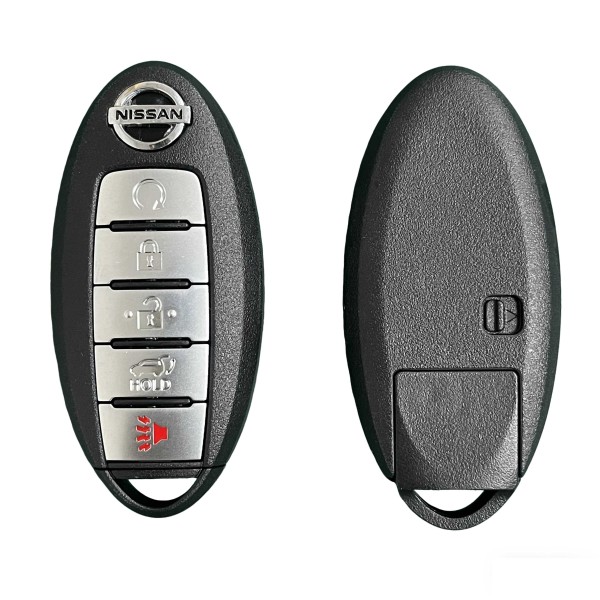 2017-2020 Nissan Rogue / 5-Button Smart Key / PN: 285E3-6FL7A / S180144110 / KR5S180144106 (AFTERMARKET)-With Logo